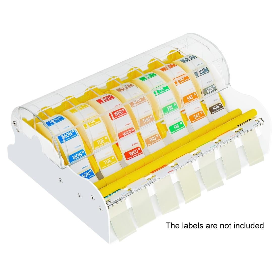Distributeur métallique multi-étiquettes Hygiplas 25mm - NISBETS