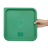 Couvercle carré vert grand Hygiplas - NISBETS