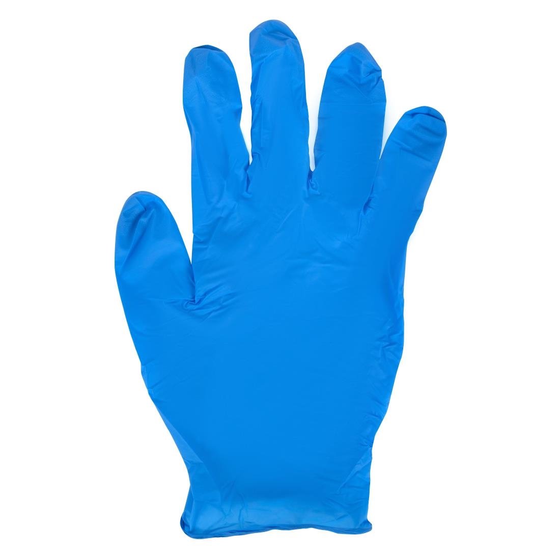 Gants en nitrile non poudrés bleus - NISBETS