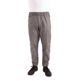Pantalon de cuisine Works Urban Jogger 257 à fines rayures noires et blanches - NISBETS