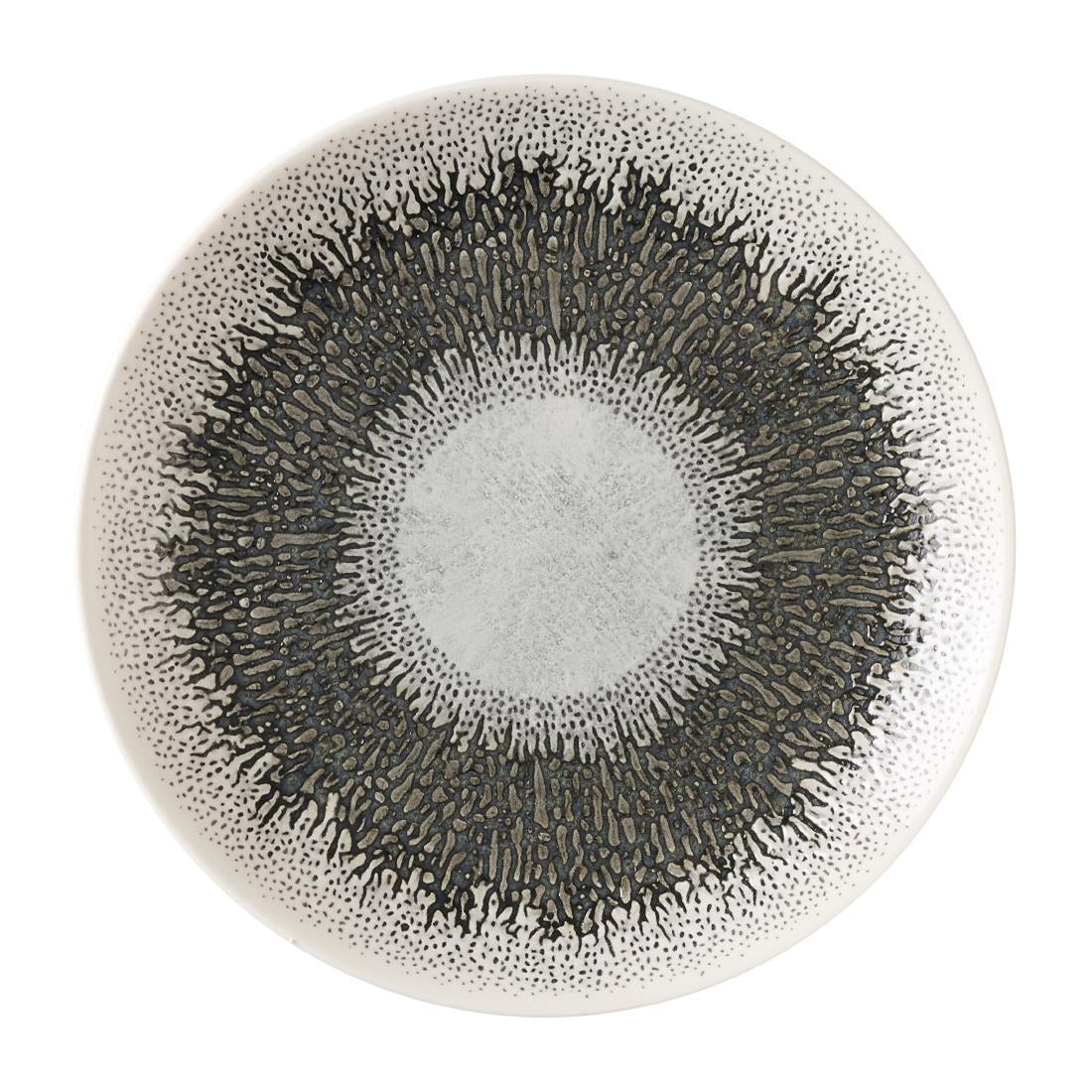 Assiettes rondes Churchill Studio Prints Fusion Black 165mm (Lot de 12)