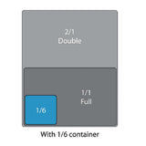 Ensemble de bacs GN 1/3 et 4 x 1/6 en inox avec couvercles Vogue - NISBETS