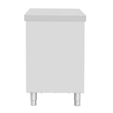 Armoire sur pieds en acier inoxydable Vogue 900x1800x600mm