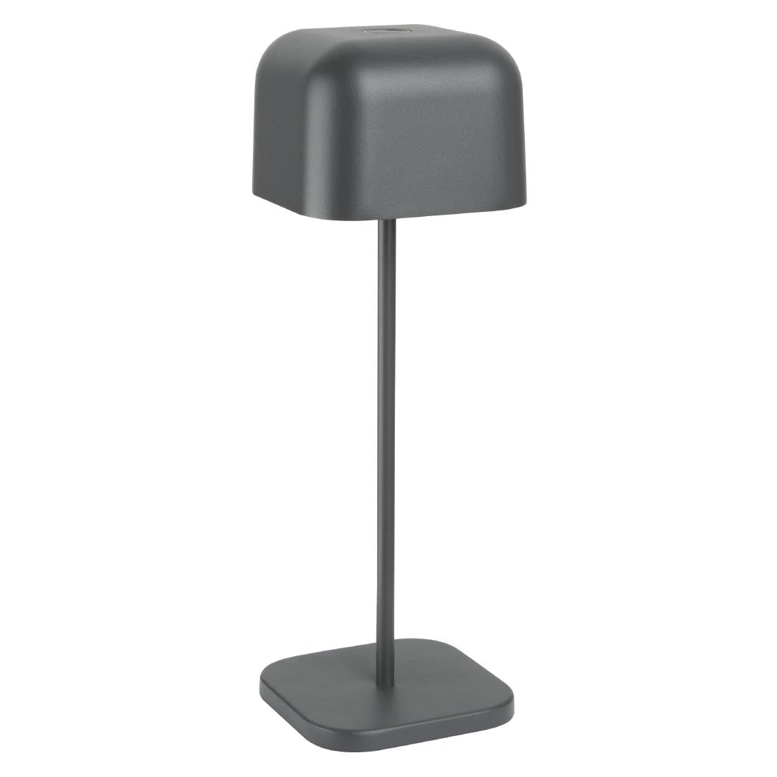 Lampe de table avec abat-jour carré Olympia Lucca grise 300mm