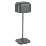 Lampe de table avec abat-jour carré Olympia Lucca grise 300mm