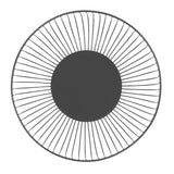 Panier de présentation rond métallique Olympia noir 285x85mm