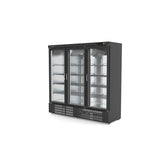 Armoire  gourmet 3 porte vitrée négative - EBC-2003-NI - CODIGEL