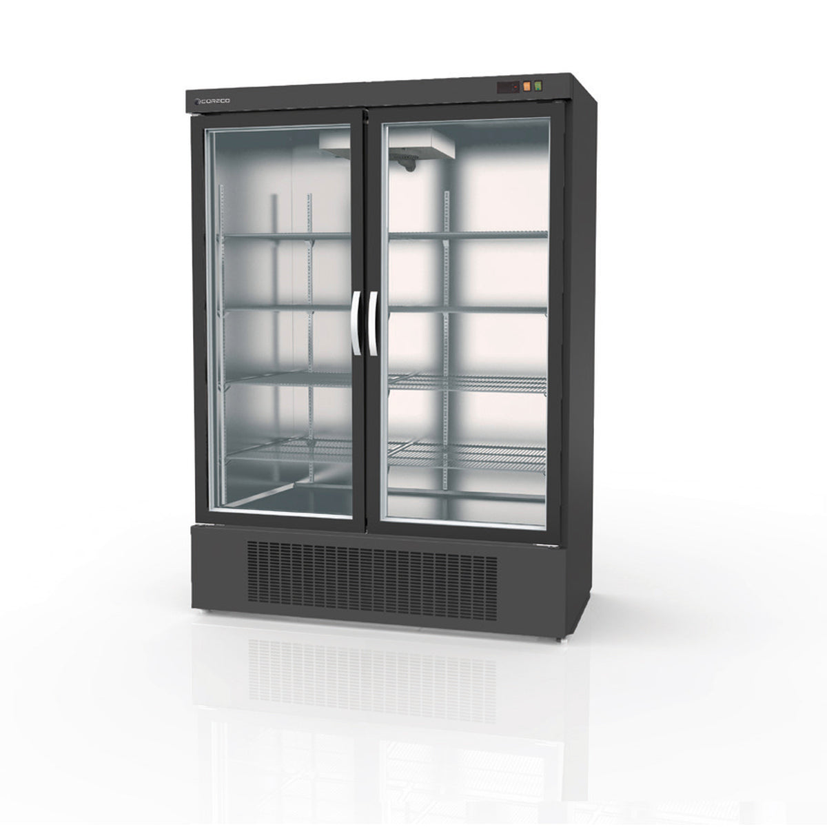 Armoire  gourmet 2 porte vitrée négative - EBC-1302-NI - CODIGEL