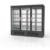 Armoire  gourmet 3 porte vitrée positive - EBR-2003-NI - CODIGEL
