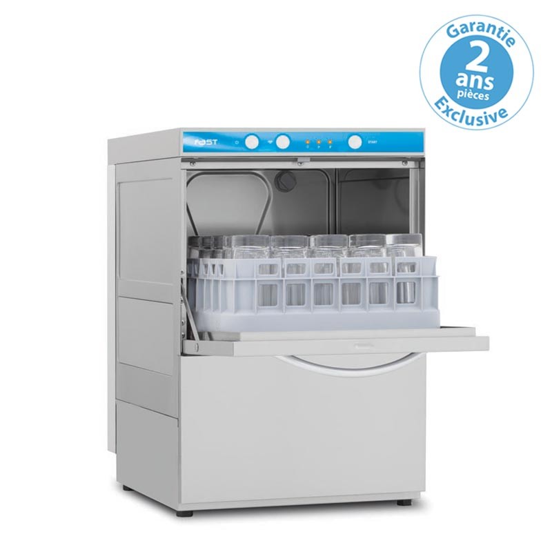 Elettrobar - FAST V1 - Lave-verres avec pompe de vidange - Sans adoucisseur - Panier 350 x 350 mm - FAST135PV1