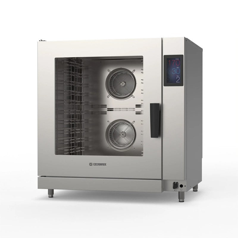 Four mixte injection directe 10 niveaux GN 1/1 et 600 x 400 triphase  - Tecnoinox - FMDI10ETSL