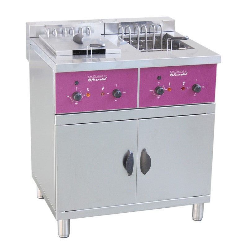 Furnotel - Friteuse électrique sur coffre - 2 x16 litres - ACFS216L