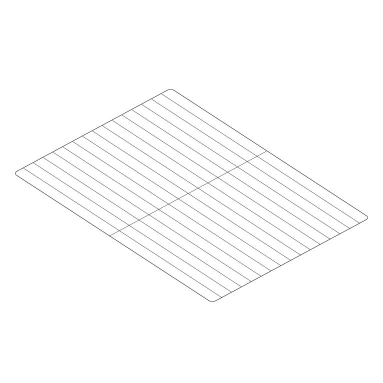 Grille inox GN 2/3 320 x 355 mm - DABCGRX23-2