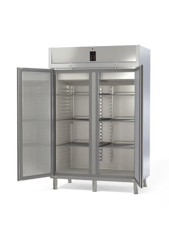 Armoire GN2/1 emboutie positive 1404L, inox AISI-304