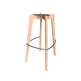 Keeve - Tabouret de bar avec piètement empilable - Assise en plastique - VEBA - 1 pcs