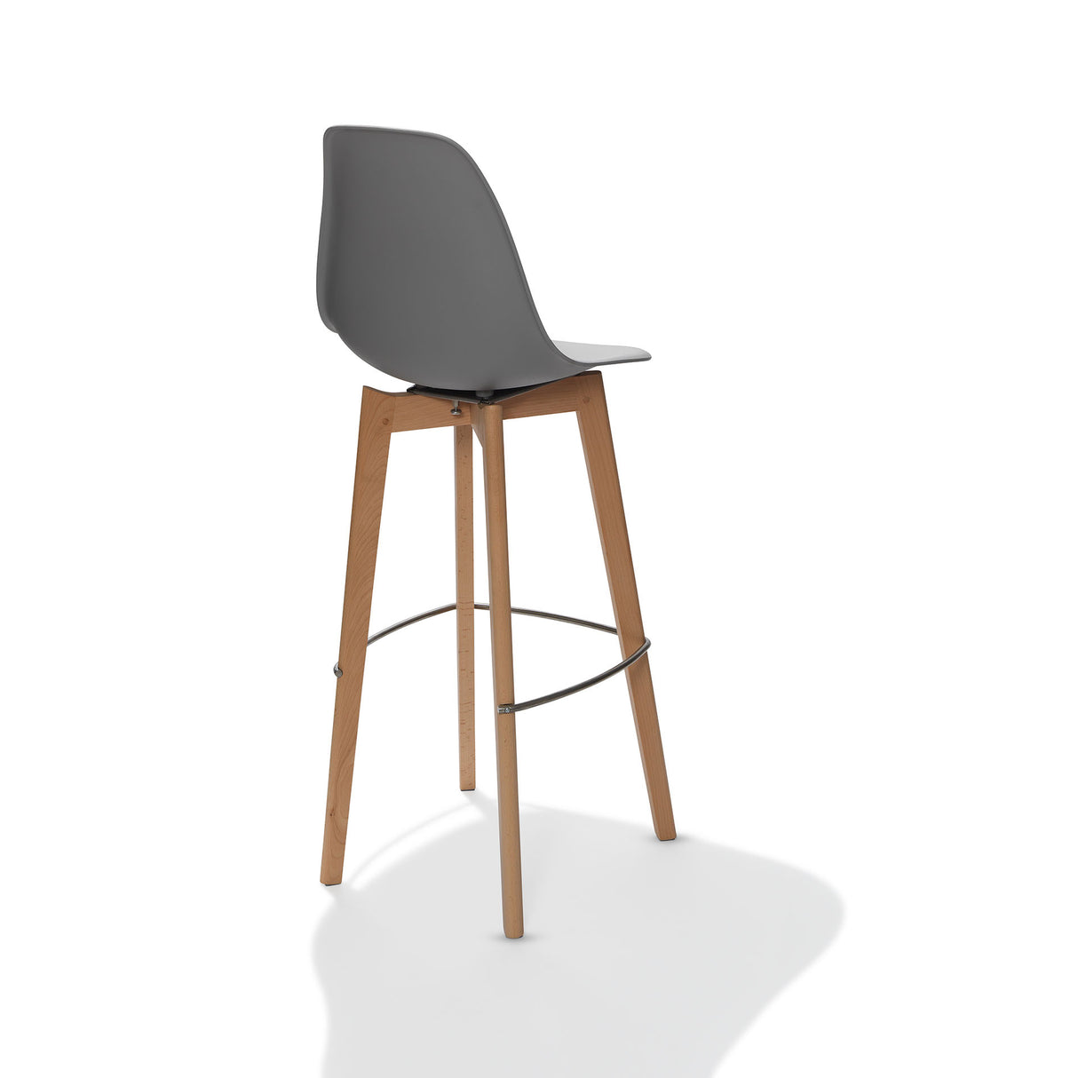 Keeve - Tabouret de bar avec piètement empilable - Assise en plastique - VEBA - 1 pcs