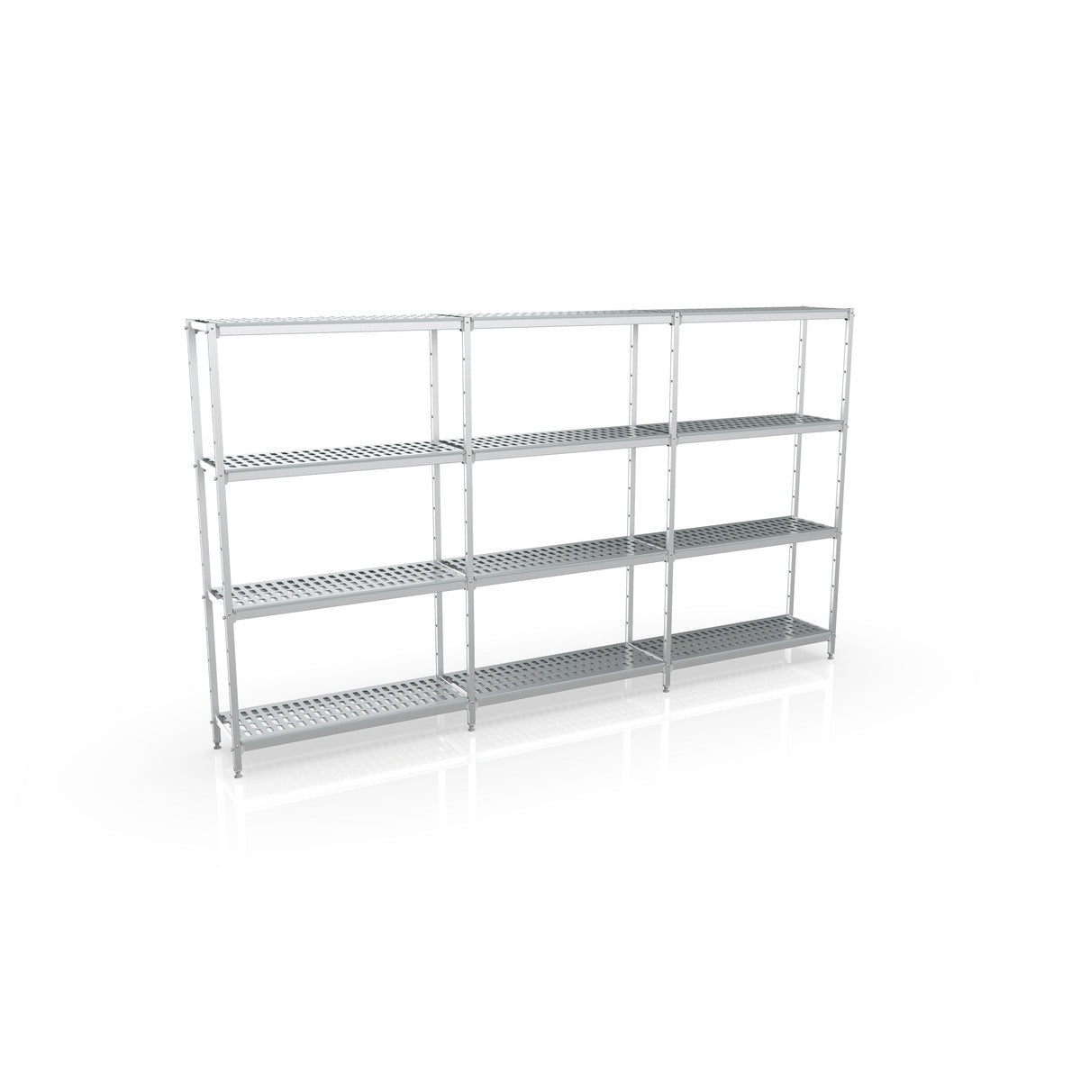 Rayonnage linéaire 4660x1370x400 4 niv - L101 - CODIGEL