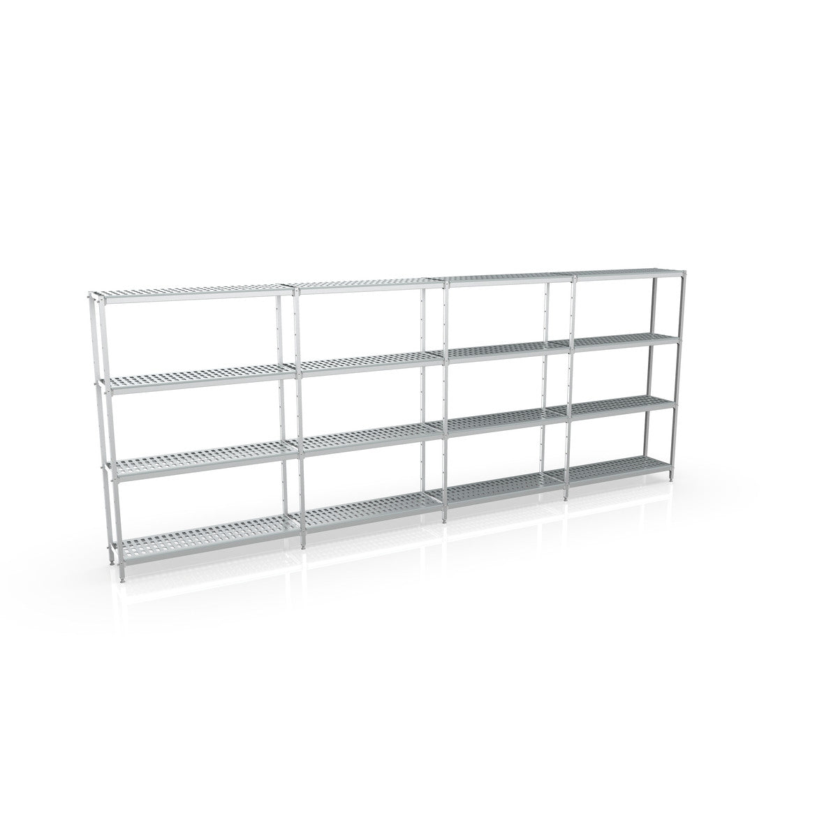 Rayonnage linéaire 5195x1370x400 4 niv - L106 - CODIGEL