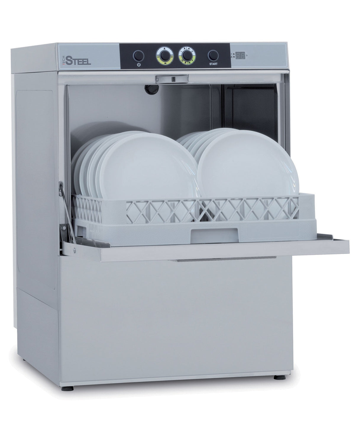 Lave-vaisselle - 20 litres - STEELTECH DG - Panier 500 x 500 mm - Avec pompe de vidange - STEEL361DGPV - COLGED