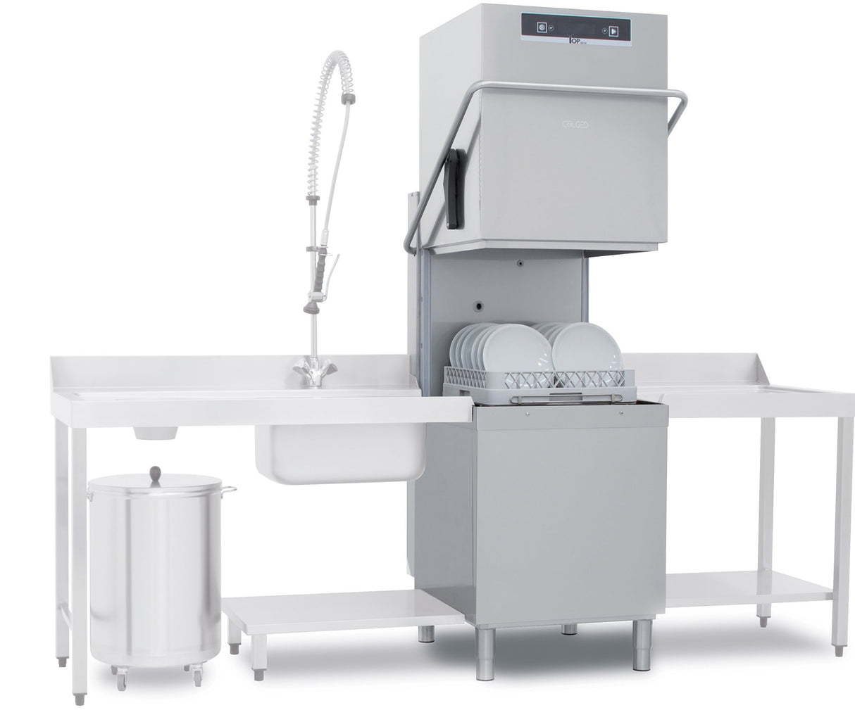 Lave-vaisselle à capot - 22 litres - Panier 500 x 500 mm - TOPTECH - TOP820AT - COLGED