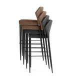 Louis - Tabouret de bar en cuir synthétique - VEBA - 1 pcs