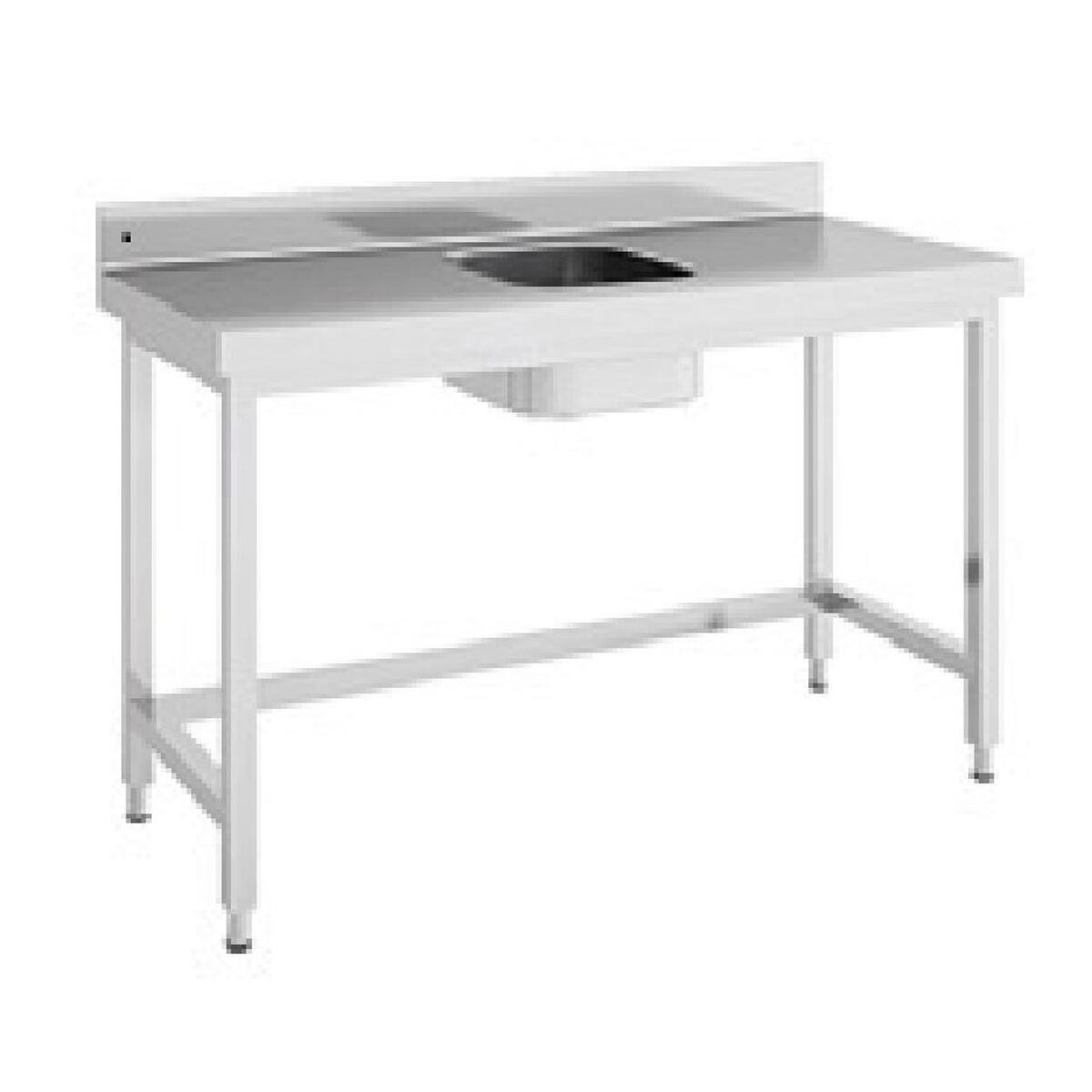 Table de chef série 600 en inox - MCCD60-140C - CODIGEL