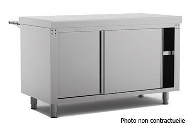 Meuble neutre avec portes coulissantes stratifié - SELF-SERVICE 750 - SENG0725-S - Nosem