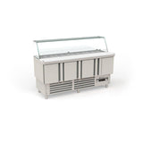 Meuble de préparation 700 positif - 4 portes - MFK-180 - CODIGEL