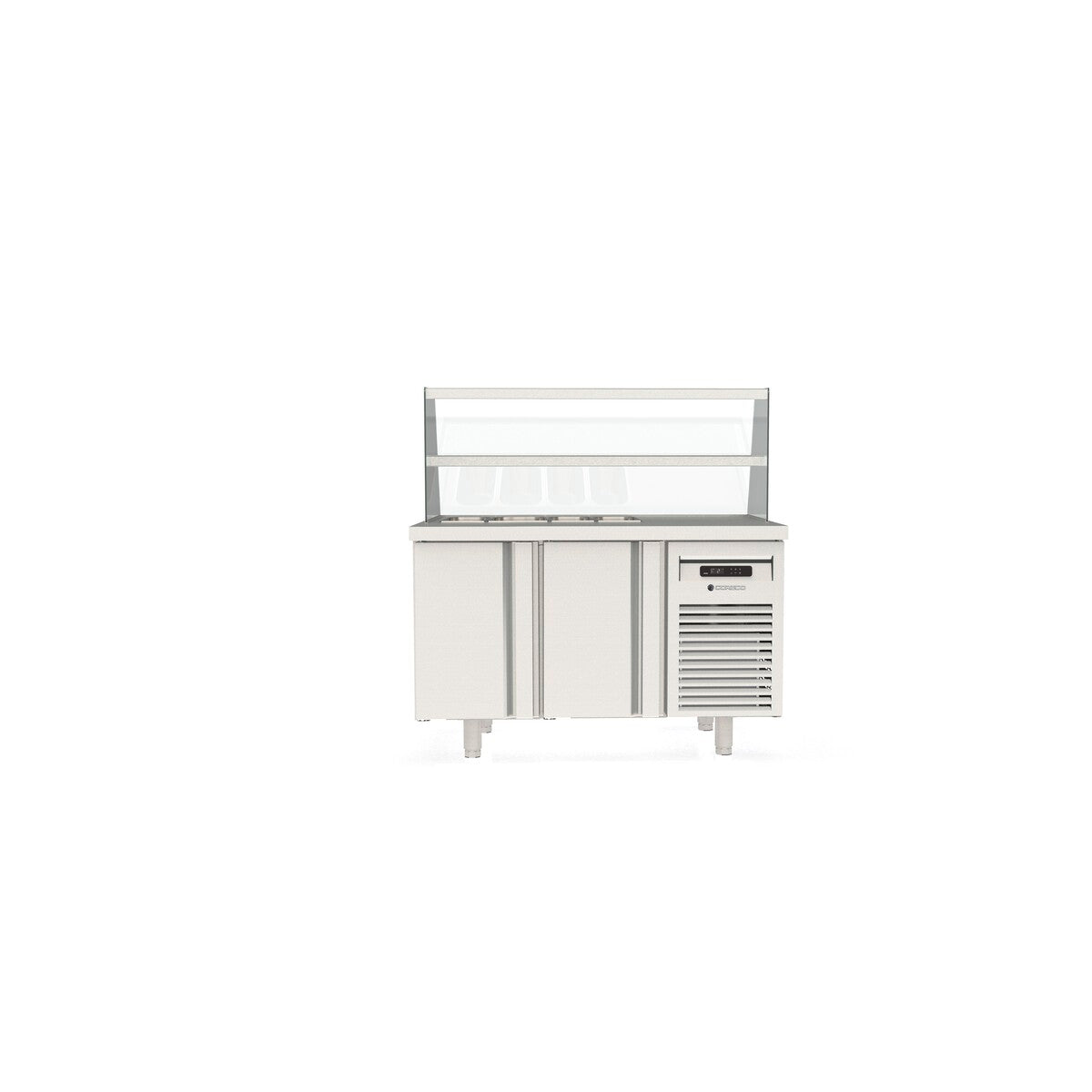 Meuble de préparation 700 positif - 2 portes - MFK70-135 - CODIGEL