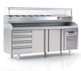 Meuble Pizza 800 Positif 2P + 1 Neutre - MFP70/80