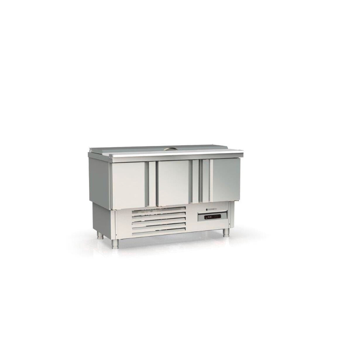 Meuble saladette 700 positif - 3 portes - MFS-140 - CODIGEL