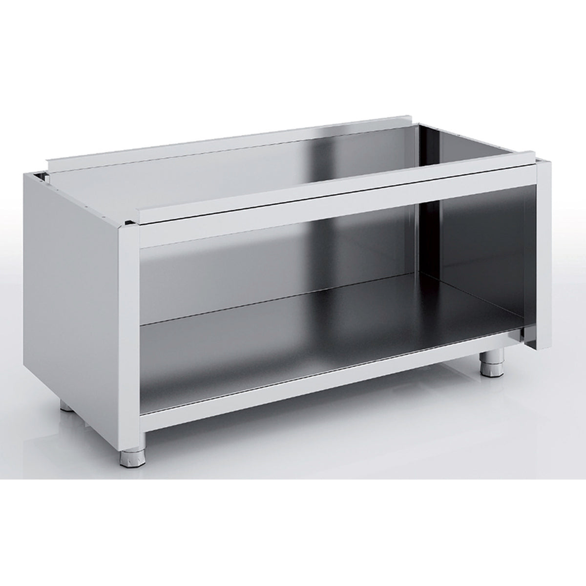 Meuble neutre en inox - Côté ouvert - MNAB70-60 - CODIGEL