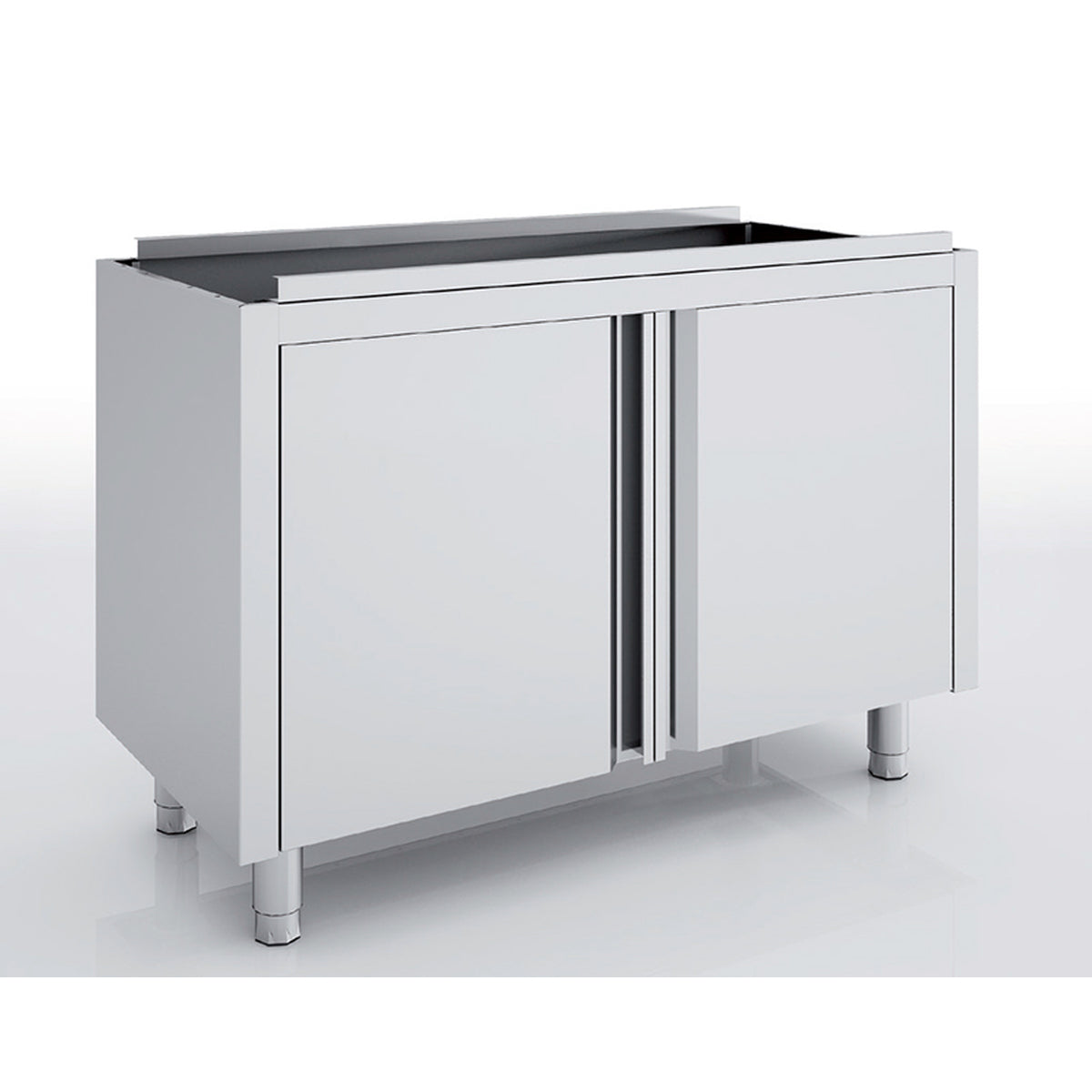 Meuble neutre en inox - Portes battantes - MNB60-100 - CODIGEL