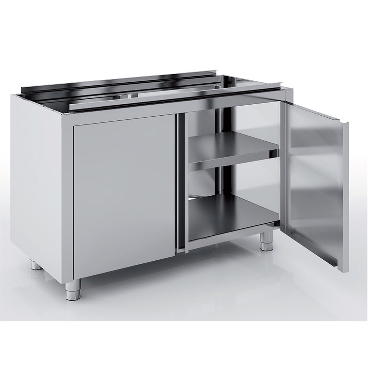Meuble neutre traversant - Portes battantes - MNBP70-140 - CODIGEL