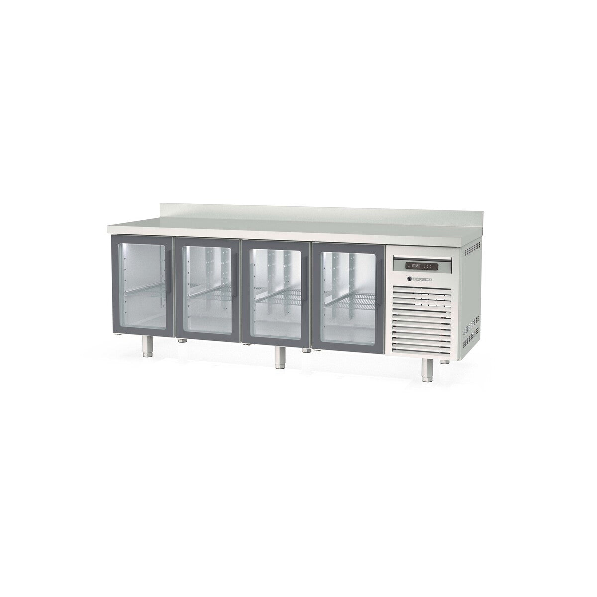 Meuble 700 positif - 4 portes vitrées - MRGV-250 - CODIGEL
