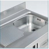 Meuble avec évier 600 positif - 2 portes pleines - MRSF-150 - CODIGEL