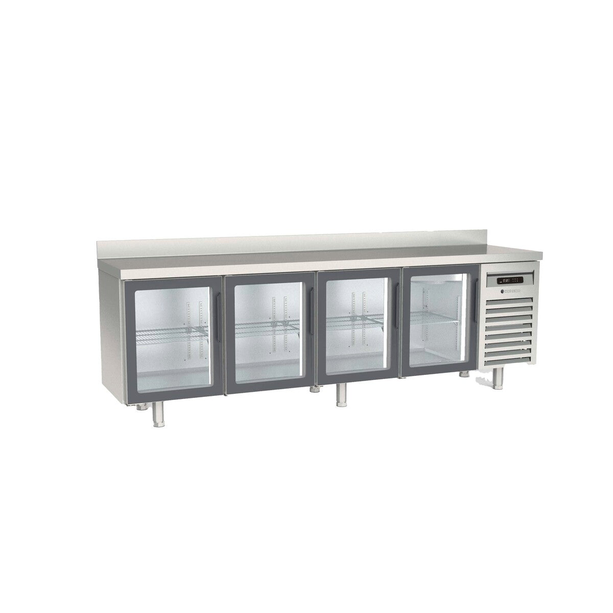 Meuble 600 positif - 4 portes vitrées - MRSV-250 - CODIGEL