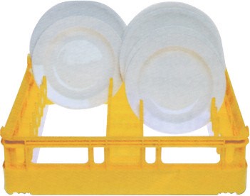 Panier carré pour 15 assiettes plates Ø 28 cm ou 12 creuses à partir du Ø 18 cm - 52700