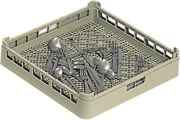 Panier carré pour couverts - Maille serrée - Polypropylène - 52671