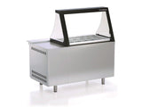 Meuble Salade-Bar 800 - 2 Portes Pleines Inox AISI-304