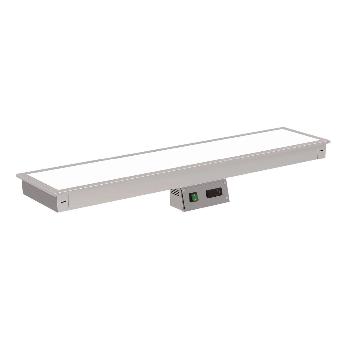 Plaque chaude verre trempé blanc  à encastrer - PCT5PB - CODIGEL