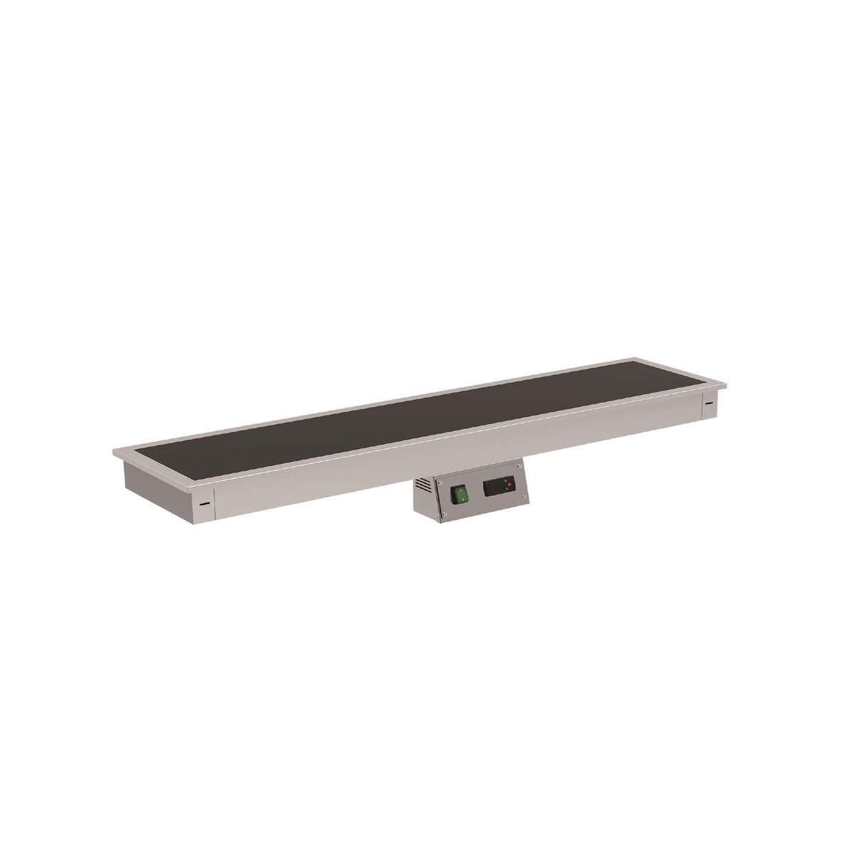 Plaque chaude verre trempé noir  à encastrer - PCT6PN - CODIGEL