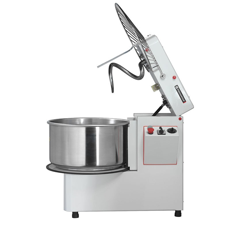 Pétrin à  vitesse variable - Tête et cuve amovibles - 38 kg - Gamme pétrins - IR42VS - Pizza Group