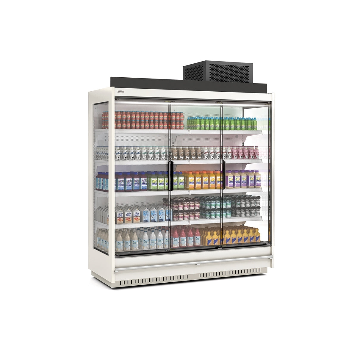 Vitrine murale supermarché CLOVER 2m54 avec groupe