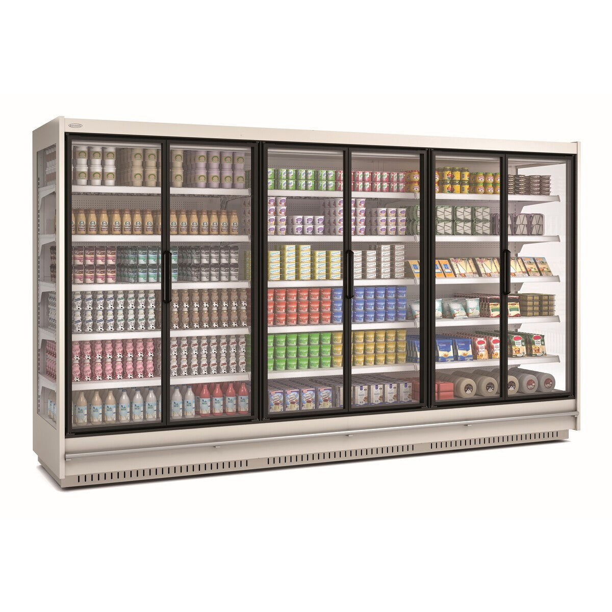 Vitrine murale supermarché gamme CLOVER - Hauteur 2,2m - Profondeur 891 mm -sans porte vitrée - RMS22333-37-M1 - CODIGEL