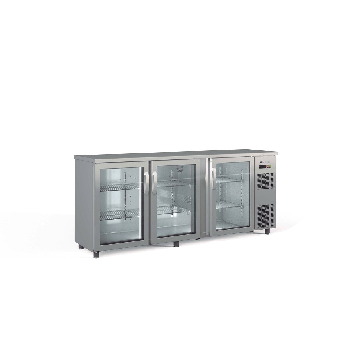 Arrière-bar positif H.820 3 p. vitrées battantes - SBIE-200 - CODIGEL