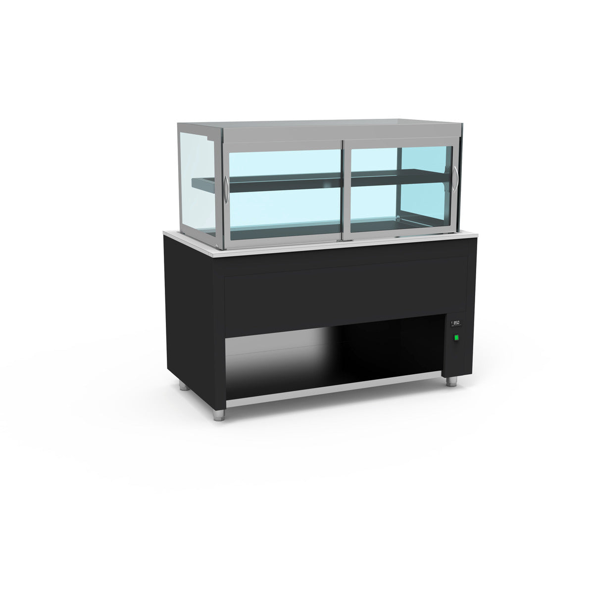 Smart Buffet vitrine chaude avec vitre rabattable - SBVCC-4G-N - CODIGEL