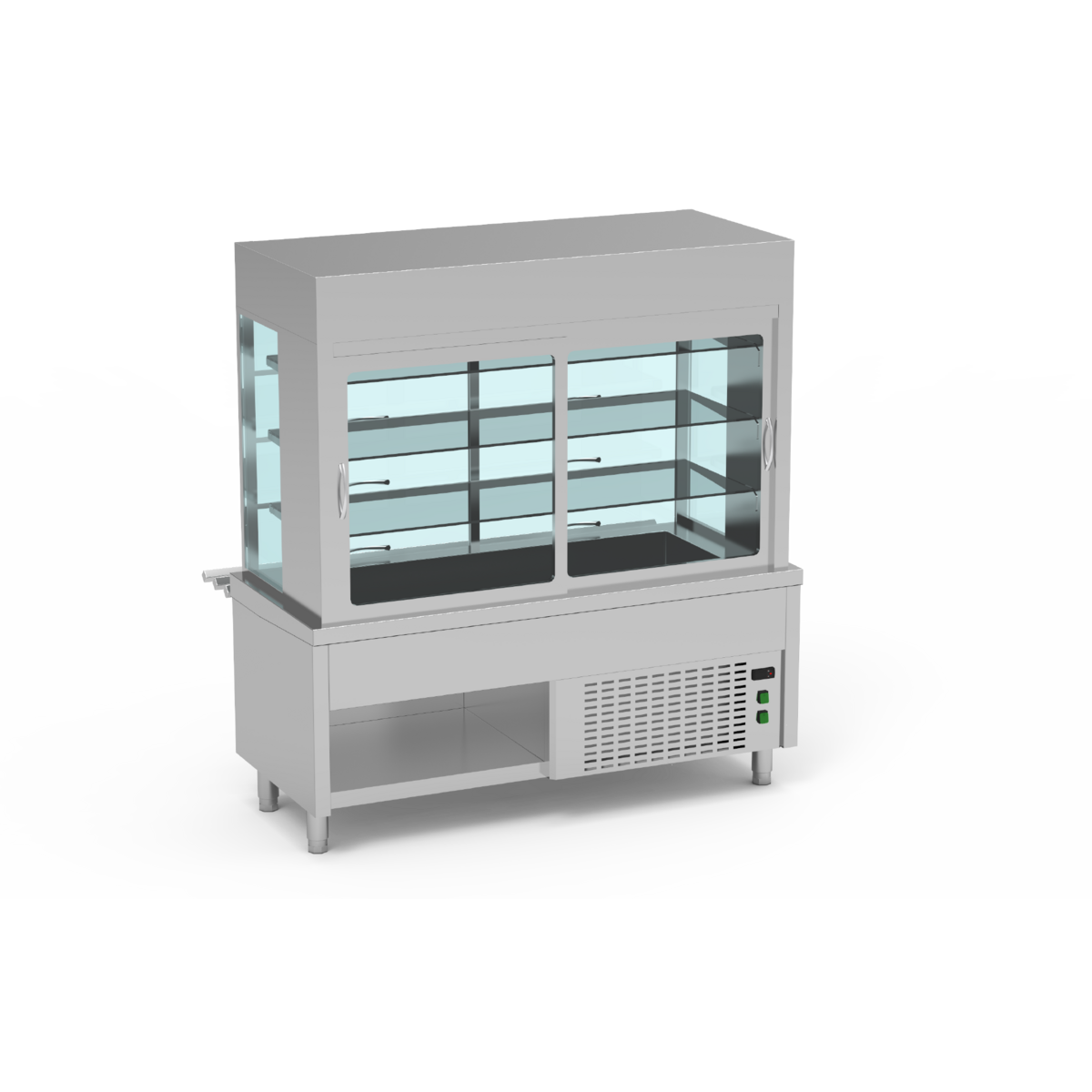 Meuble avec vitrine et cuve sans réserve - SIVCN-160 - CODIGEL