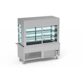 Meuble avec vitrine et cuve sans réserve - SIVCN-160 - CODIGEL