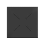 X Cross table de bistrot avec piètement noir + plateau HPL Moonstone 70x70 cm - VEBA - 1 pcs